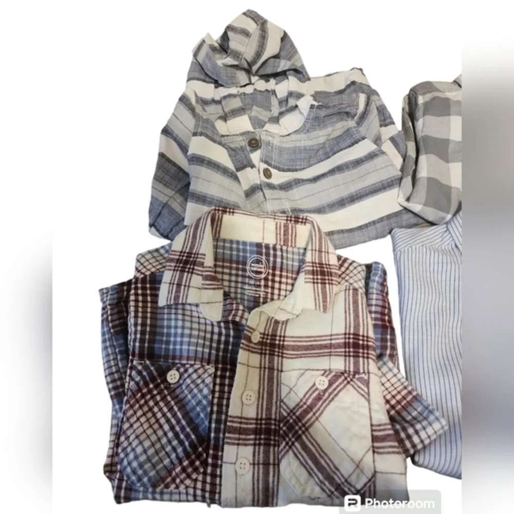 Boys long sleeve button down‎ bundle